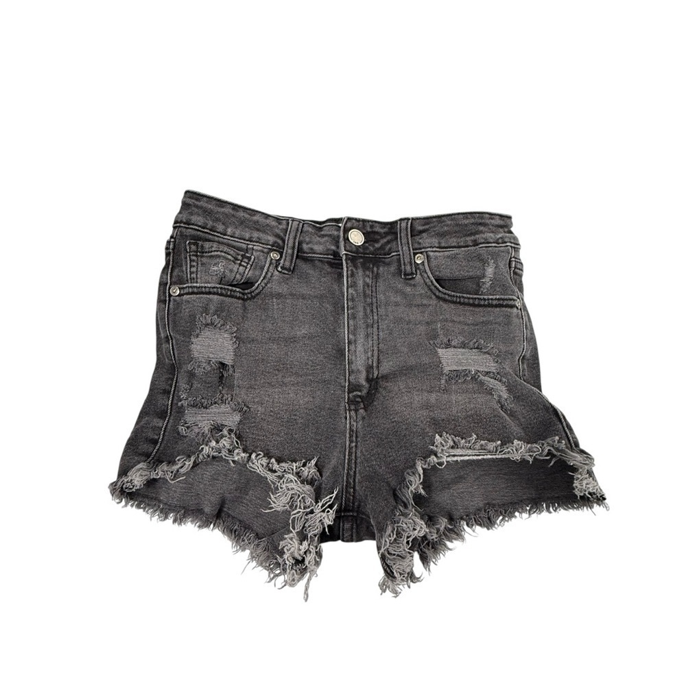 JBD just black denim jean shorts distressed size small